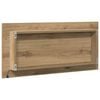 vidaXL Spiegel Artisan-Eiche 80 x 37 cm Glas und engineered Holz