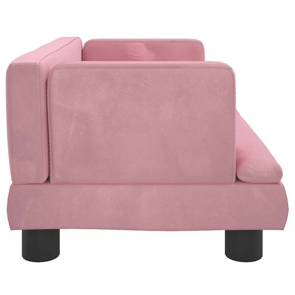 vidaXL Hundebett Rosa 60x40x30 cm Samt
