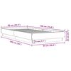 vidaXL Bettgestell ohne Matratze Braun Eiche 90x190 cm Holzwerkstoff