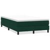 vidaXL Boxspringbett ohne Matratze Dunkelgr&uuml;n 120x220 cm Samt