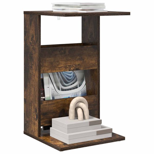 vidaXL Beistelltisch Ger&auml;ucherte Eiche 40 x 35 x 60,5 cm Holzwerkstoff
