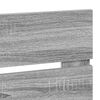 vidaXL Kopfteil Graues Sonoma 135 cm Holzwerkstoff