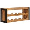 vidaXL Weinregal Braun 100 x 45 x 33 cm Massives grobes Mangoholz