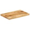 vidaXL Tischplatte 40x30x2,5 cm Baumkante Massivholz Raues Mangoholz