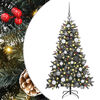 vidaXL K&uuml;nstlicher Weihnachtsbaum Gr&uuml;n 120 cm PVC, Plastik und Stahl