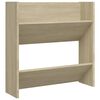 vidaXL Wand-Schuhschrank Sonoma-Eiche 60x18x60 cm Holzwerkstoff