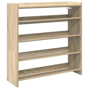 vidaXL Schuhregal Sonoma-Eiche 80x25x81 cm Holzwerkstoff