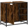 vidaXL Waschbeckenunterschrank Räuchereiche 65x33x60 cm Holzwerkstoff
