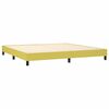 vidaXL Boxspringbett mit Matratze Gr&uuml;n 200x200 cm Stoff