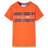 Kinder-T-Shirt Dunkelorange 116