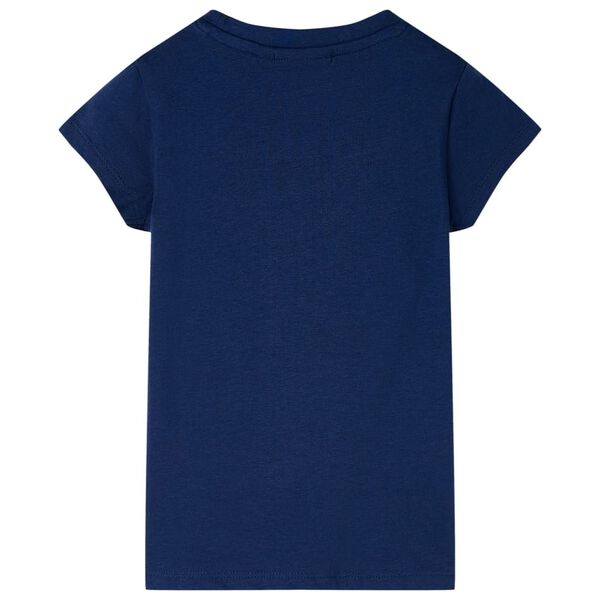 Kinder-T-Shirt Marineblau 140