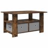 vidaXL Couchtisch Ger&auml;ucherte Eiche 77 x 55 x 42 cm Holzwerkstoff