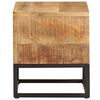 vidaXL Beistelltisch 30x30x33 cm Raues Mangoholz