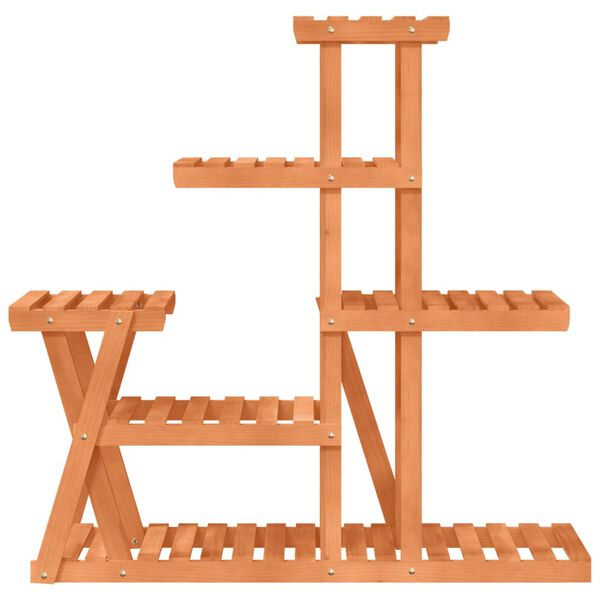 vidaXL Blumenständer 95x25x96 cm Massivholz Tanne