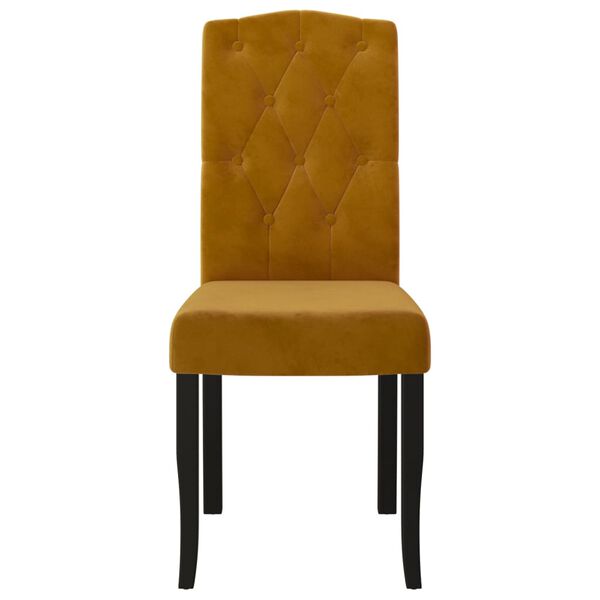 vidaXL Esszimmerst&uuml;hle 4 Stk. Braun Samt