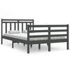 vidaXL Massivholzbett Grau 120x200 cm
