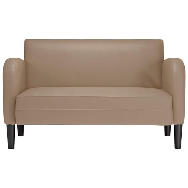 vidaXL Zweisitzer-Sofa Cappuccino-Braun 110 cm Kunstleder