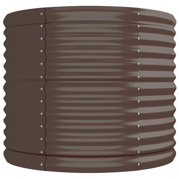 vidaXL Hochbeet Verzinkter Stahl 296x80x68 cm Braun