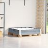 vidaXL Paletten-Aufsatzrahmen Grau 100x100 cm Massivholz Kiefer