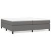 vidaXL Boxspringbett mit Matratze Dunkelgrau 200x200 cm Stoff