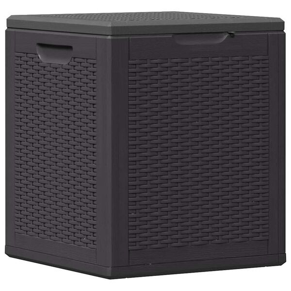 vidaXL Garten-Aufbewahrungsbox 90 L Schwarz PP Rattan