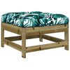 vidaXL Gartenhocker mit Kissen Kiefernholz Impr&auml;gniert