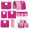 vidaXL Kinderhochbett mit Tunnel Rosa 90x200 cm Massivholz Kiefer