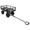 vidaXL Gartenwagen Schwarz 250 kg