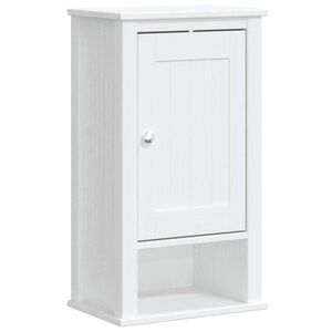 vidaXL Bad-Wandschrank BERG Wei&szlig; 40x27x71,5 cm Massivholz Kiefer