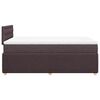 vidaXL Boxspringbett mit Matratze Dunkelbraun 120x190 cm Stoff