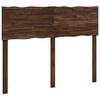 vidaXL Kopfteil mit Live Edge ROSTOCK Dunkelbraun 120 cm