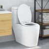 vidaXL Toilettensitz Wei&szlig; 47 x 37,5 x 3,8 cm Duroplast