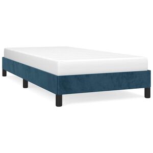 vidaXL Bettgestell ohne Matratze Dunkelblau 80x200 cm Samt