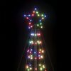 vidaXL LED Weihnachtsbaum mit Erdspießen 1534 LEDs Mehrfarbig 500 cm