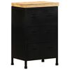 vidaXL Sideboard 47x35x76 cm Raues Mangoholz