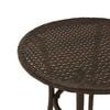 vidaXL 3-tlg. Bistro-Set mit Kissen Braun Poly Rattan