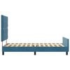 vidaXL Boxspringbett mit Kopfteil Dunkelblau 100 x 200 cm Samt
