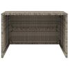 vidaXL M&auml;hroboter-Garage Grau 86x90x52/57 cm Poly Rattan