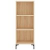 vidaXL Sideboard Sonoma-Eiche 34,5x32,5x90 cm Holzwerkstoff