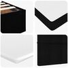 vidaXL Ottoman-Bett mit Matratze Schwarz 200x200 cm Stoff