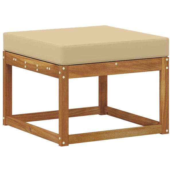 vidaXL Outdoor-Fu&szlig;hocker Massivholz Akazie Natur