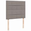 vidaXL Ottoman-Bett mit Matratze Taupe 120x200 cm Stoff