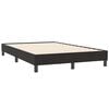vidaXL Boxspringbett mit Matratze & LED Schwarz 120x210 cm Samt