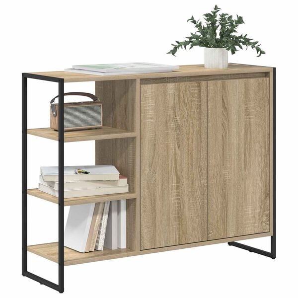 vidaXL Seitenschrank Sonoma 96,5 x 30 x 75 cm Holzwerkstoff