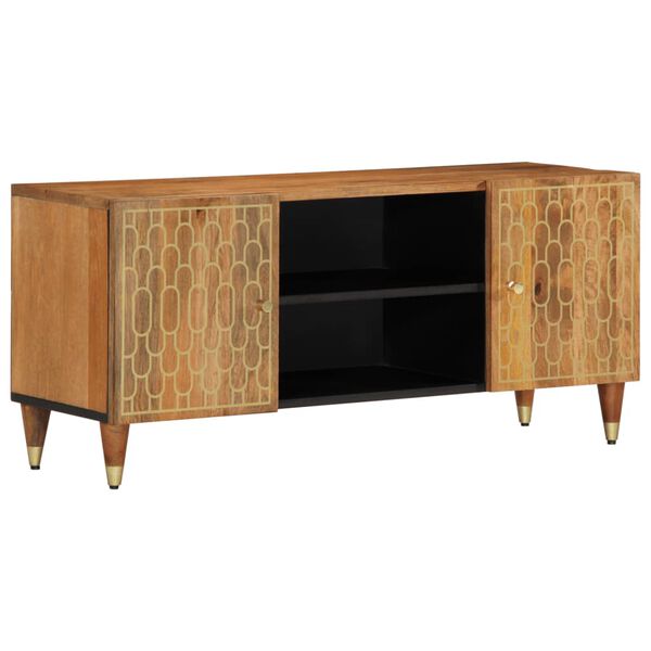 vidaXL TV-Schrank 105x33x46 cm Massivholz Mango