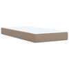 vidaXL Boxspringbett mit Matratze Cappuccino-Braun 80x200cm Kunstleder