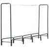 vidaXL Brennholzregal Anthrazit 240&times;35&times;120 cm Stahl