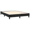 vidaXL Boxspringbett mit Matratze Schwarz 140x200 cm Samt