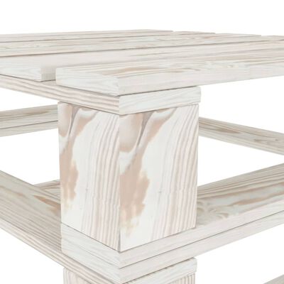vidaXL 6-tlg. Garten-Lounge-Set aus Paletten Holz Weiß