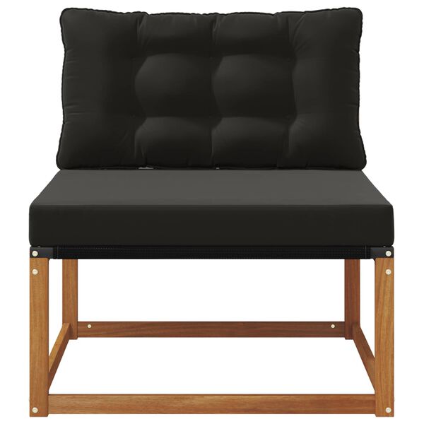 vidaXL Outdoor Mittelsofa Massivholz Akazie Natur